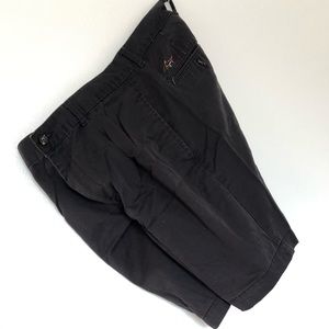 Black Flat Front Greg Norman Golf Shorts Size 32"